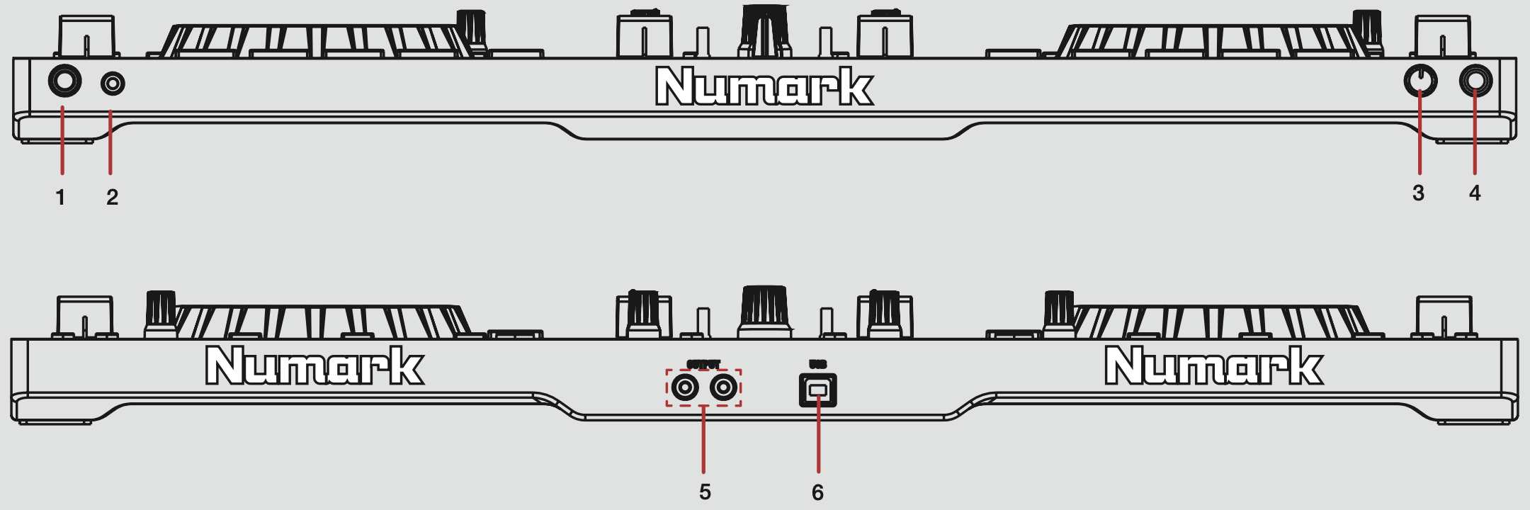 QSG - Numark Mixtrack Pro 3 overview ports.png