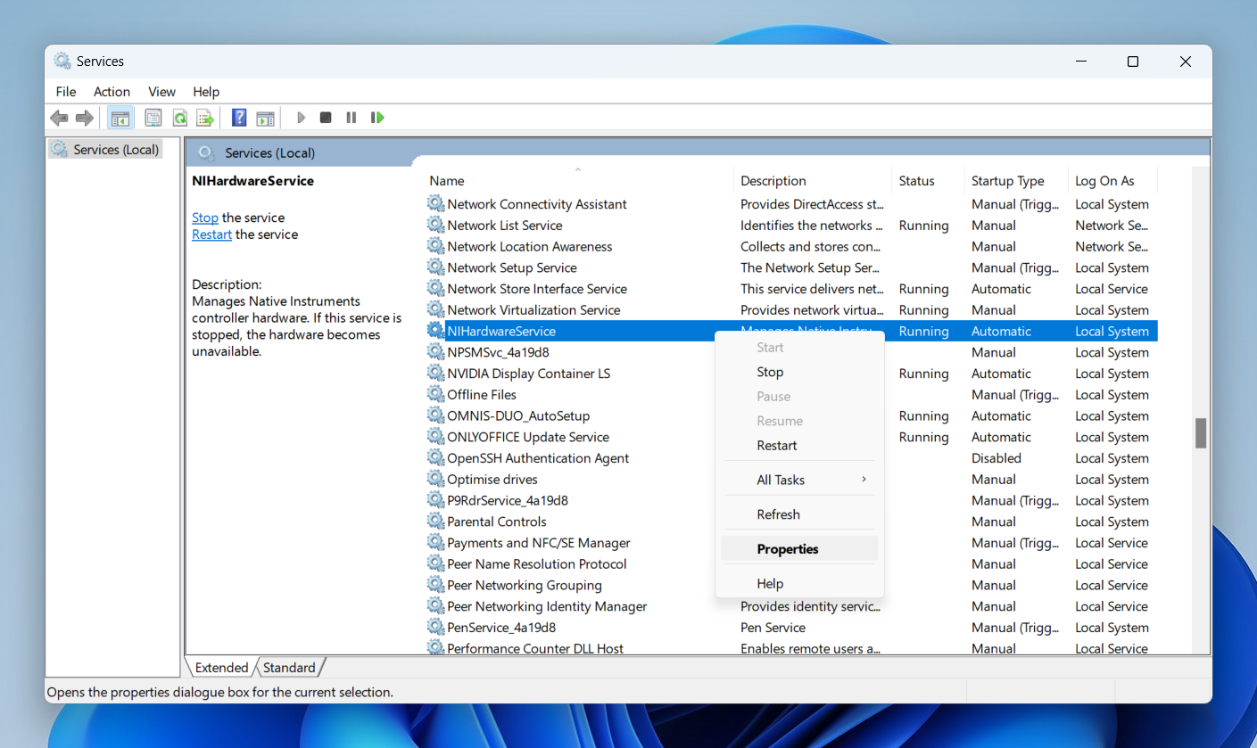 NiHardwareService - Stop Auto Start - Win11 (1).png