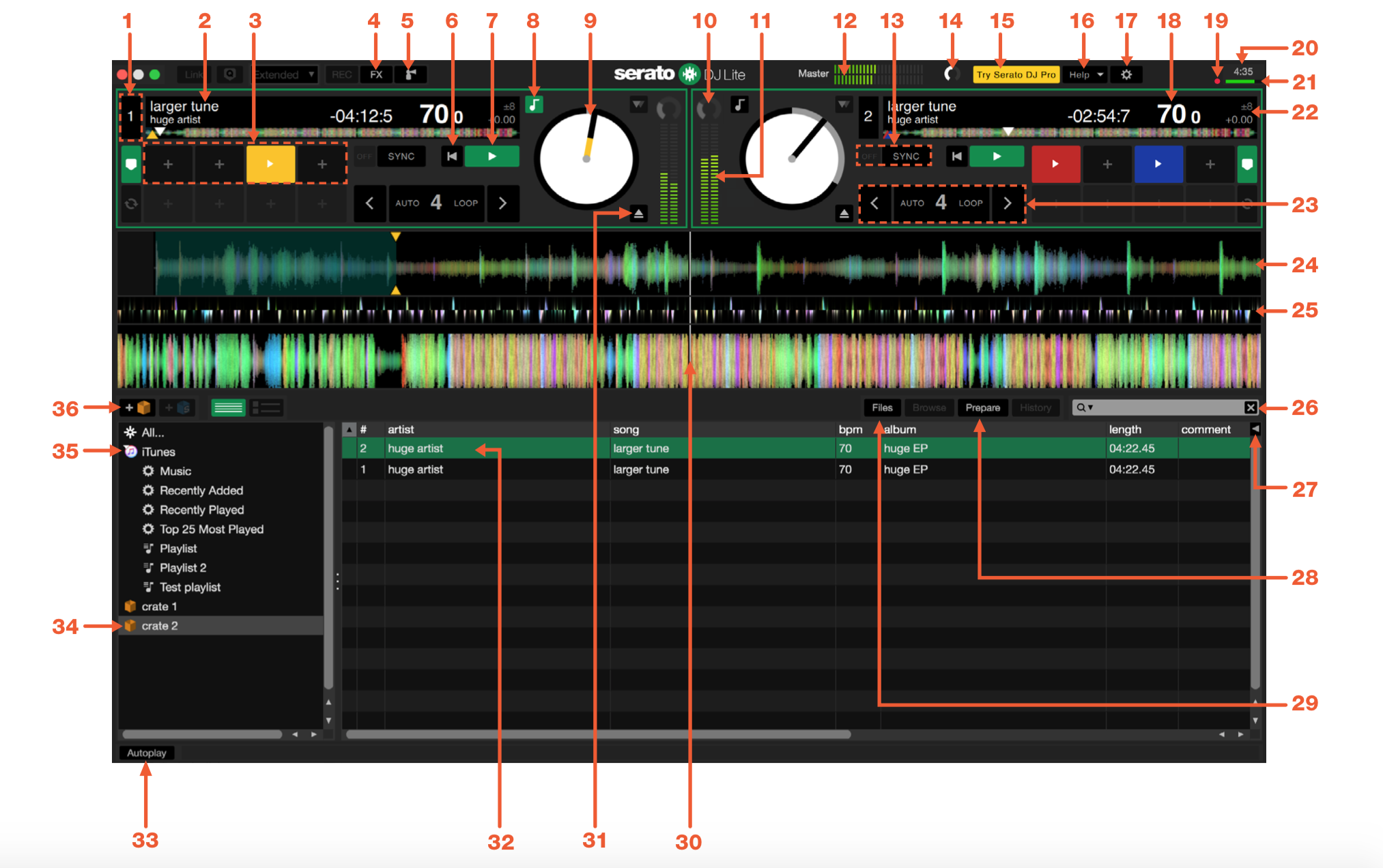 serato dj settings