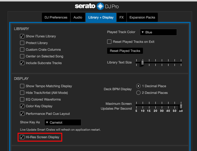 how to reset serato dj pro settings