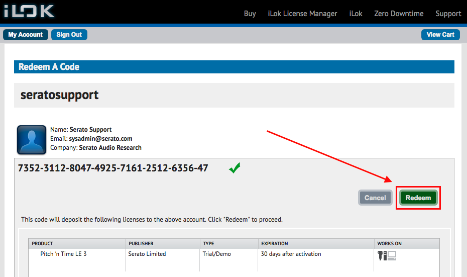 ilok registration code