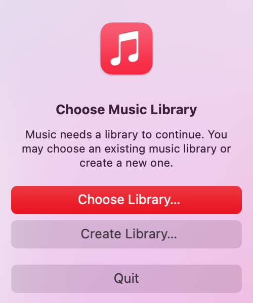 Converting your iTunes library to a Music library when moving to a new