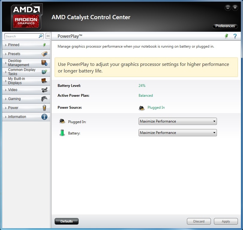 nvidia control panel only shows stereoscopic 3d settings