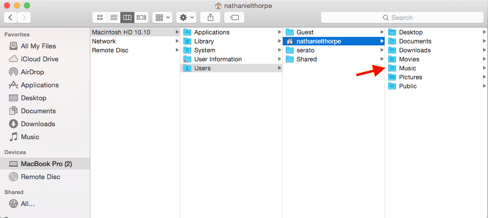 how to view my library folder on mac