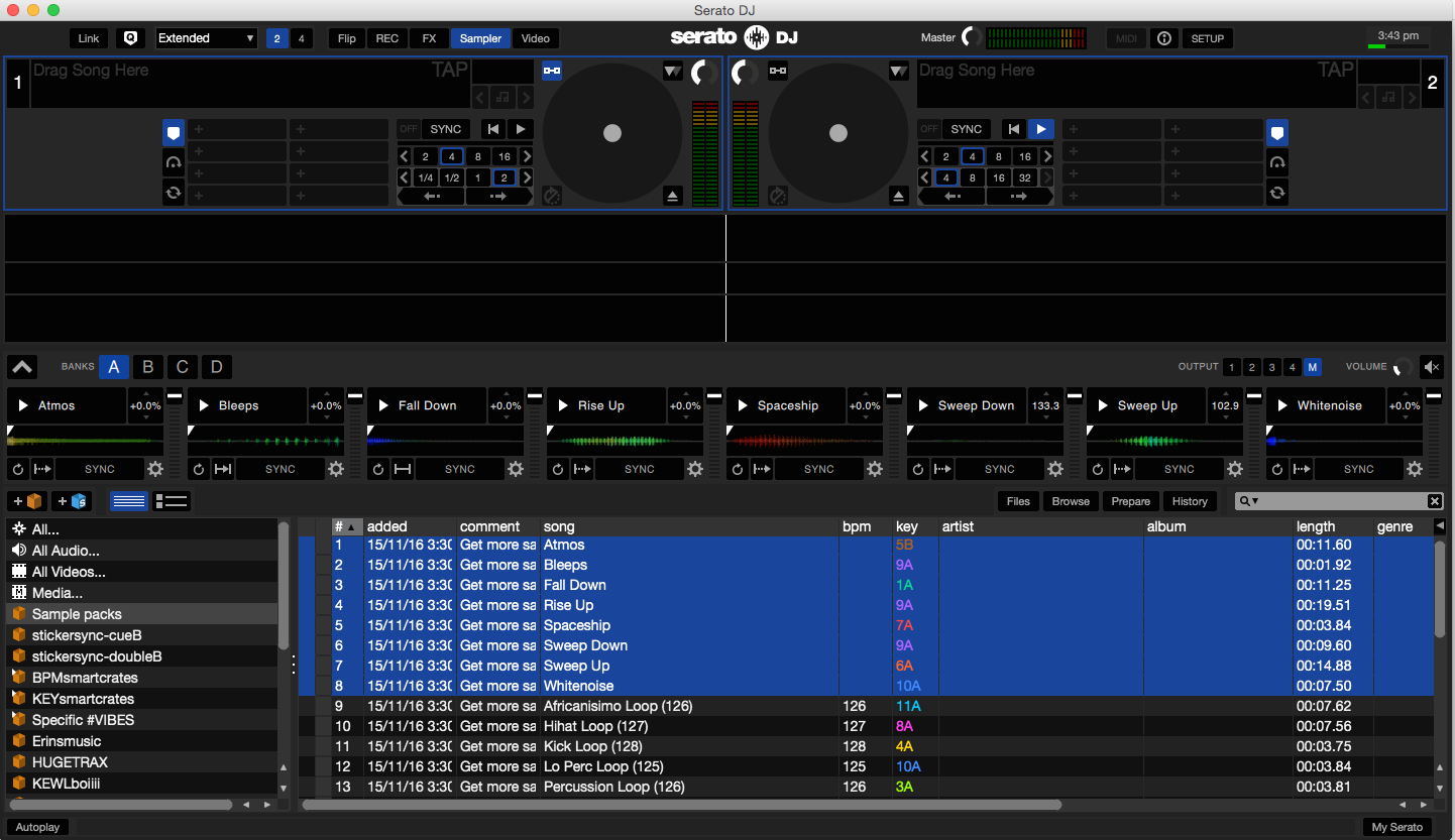 How to add samples to djay pro